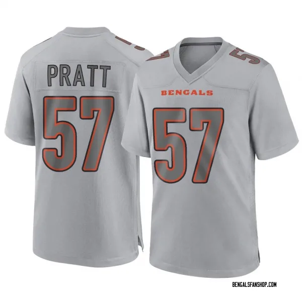 Men's Cincinnati Bengals #57 Germaine Pratt White Vapor Untouchable Limited  Player 100th Season Football Jersey Size S