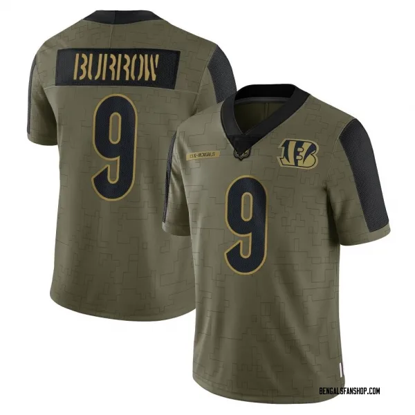 Men Football 9 Joe Burrow Jersey Rainbow Leopard Grain Hyphenation Goddess  Shadow Flag Hemp Grey Drift Smoke Vapor Color Rush Army Green Salute To  Service Stitched From 17,55 €