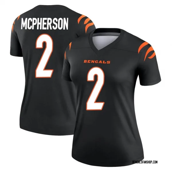 White Women's Evan McPherson Cincinnati Bengals Limited Color Rush