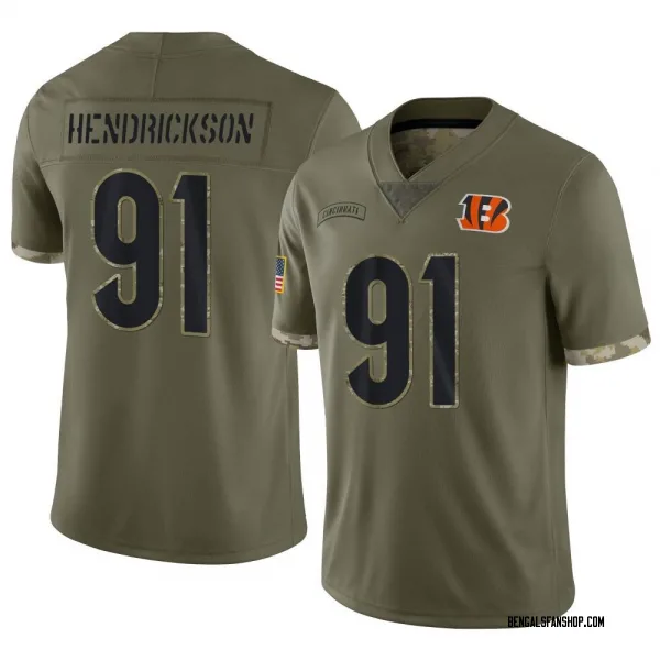 White Women's Trey Hendrickson Cincinnati Bengals Limited Color Rush Vapor  Untouchable Super Bowl LVI Bound Jersey